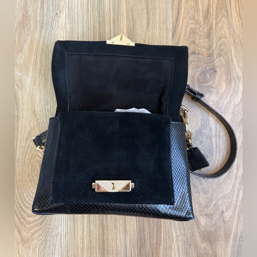 Michael Kors Cece Python-Embossed Leather Shoulde… - image 5